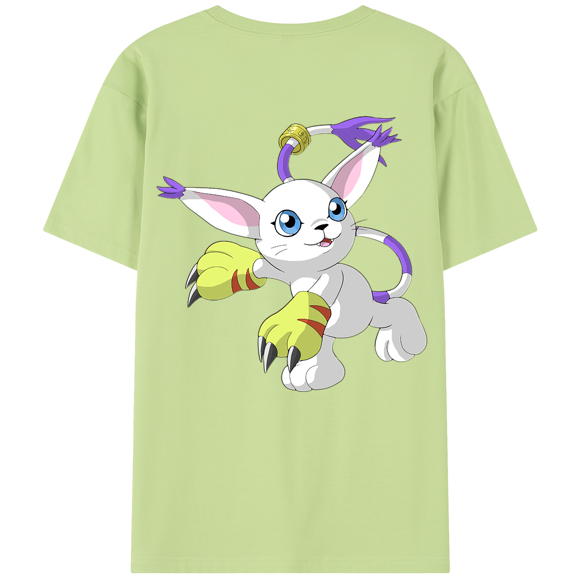（画像用） Digimon デジタルモンスター/デジモン 綿100％半袖Tシャツ（背面プリント）